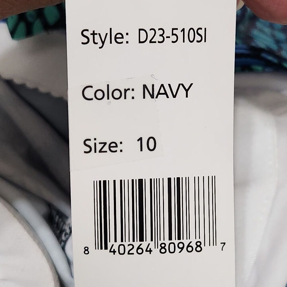 Del Raya womens Tankini Top Size 10 Blue Layered - Picture 9 of 12